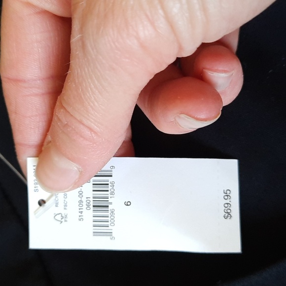 NWT Gap Ponte Knit Black Dress Pants 6 - Picture 2 of 4